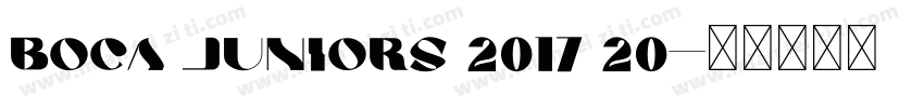 Boca Juniors 2017 20字体转换